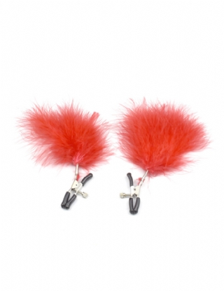 Red Feather Nipple Clips